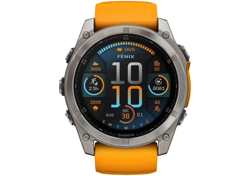 GARMIN Fenix 8 AMOLED Sapphire, 51 mm Orange