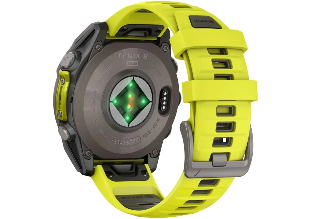 GARMIN Fenix 8 Solar Sapphire, 47 mm Jaune