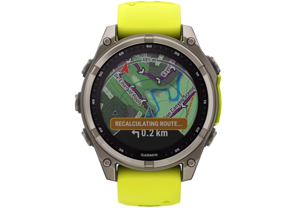 GARMIN Fenix 8 Solar Sapphire, 47 mm Jaune