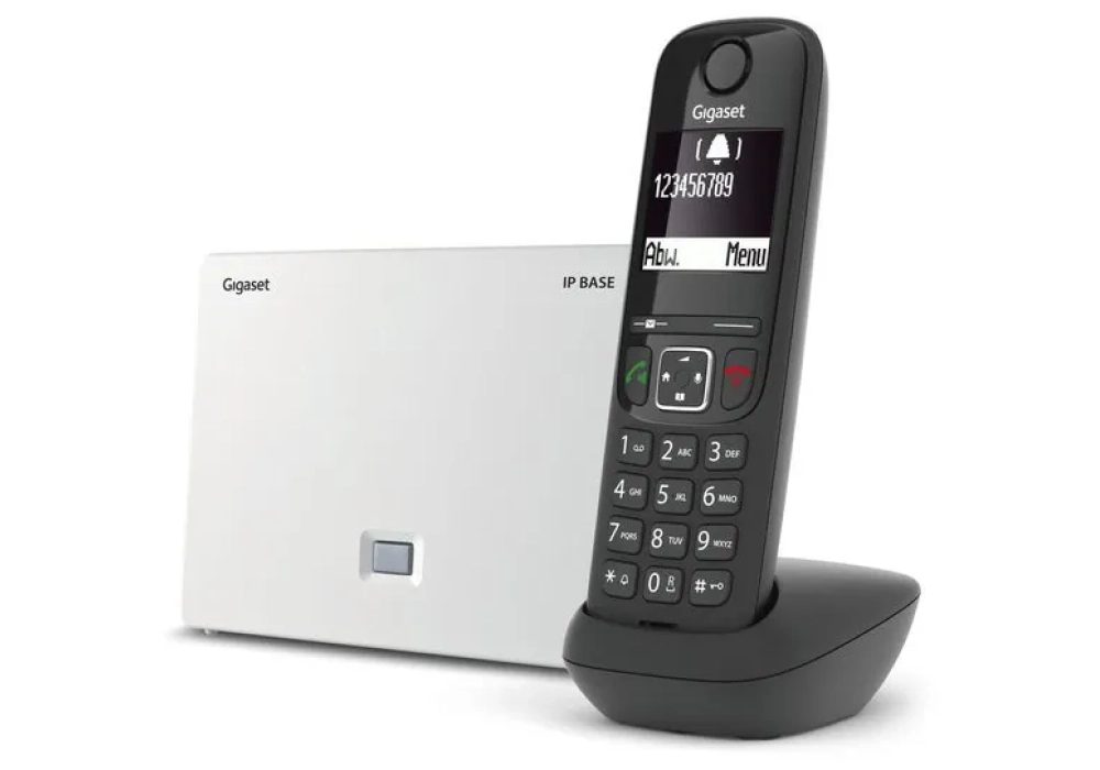 Gigaset Téléphone sans fil AS690A IP BASE  Noir