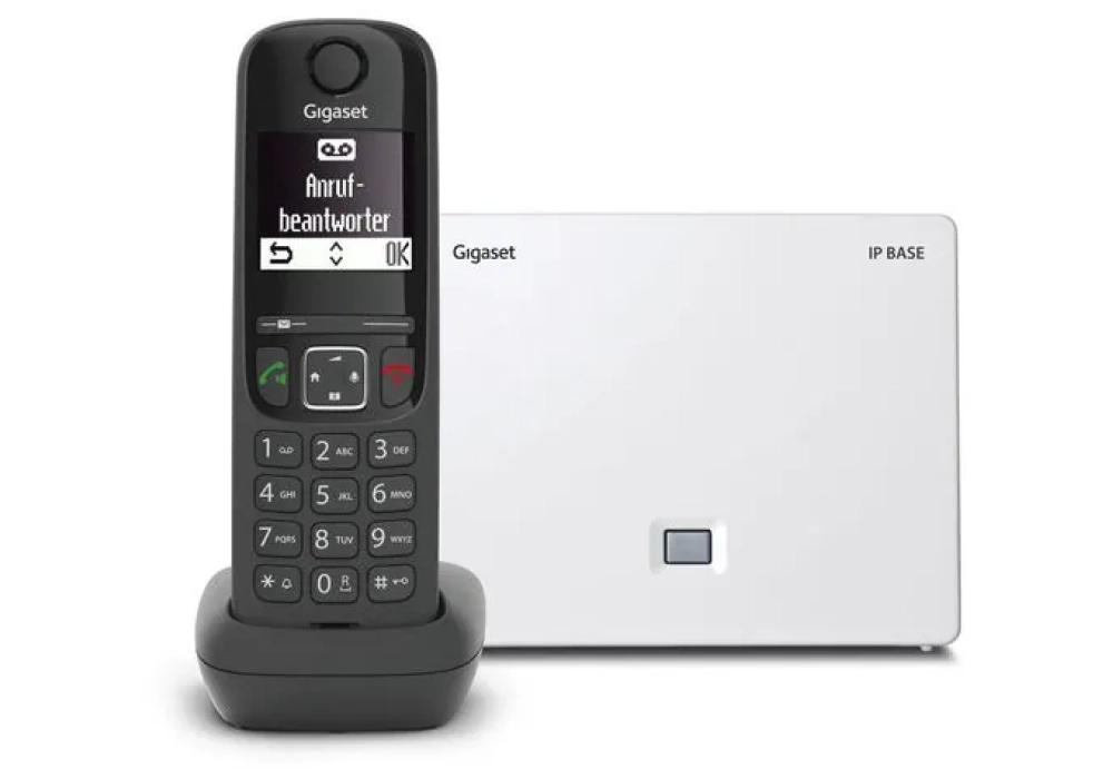 Gigaset Téléphone sans fil AS690A IP BASE  Noir