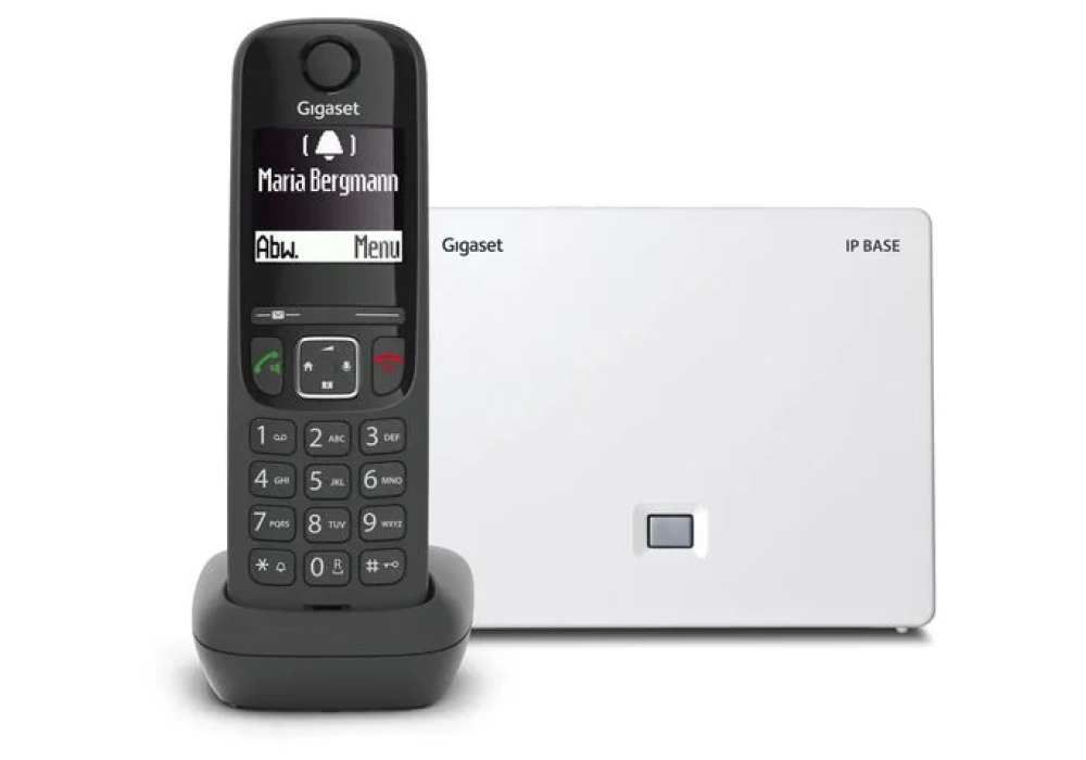 Gigaset Téléphone sans fil AS690A IP BASE  Noir