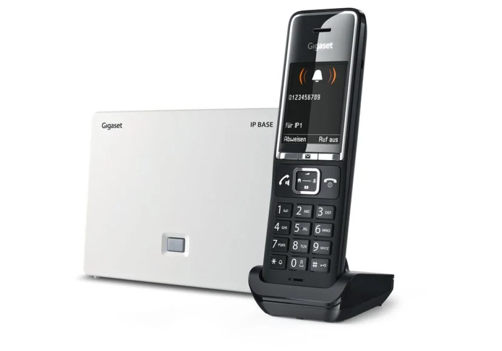 Gigaset Téléphone sans fil Comfort 550A IP BASE  Noir chromé