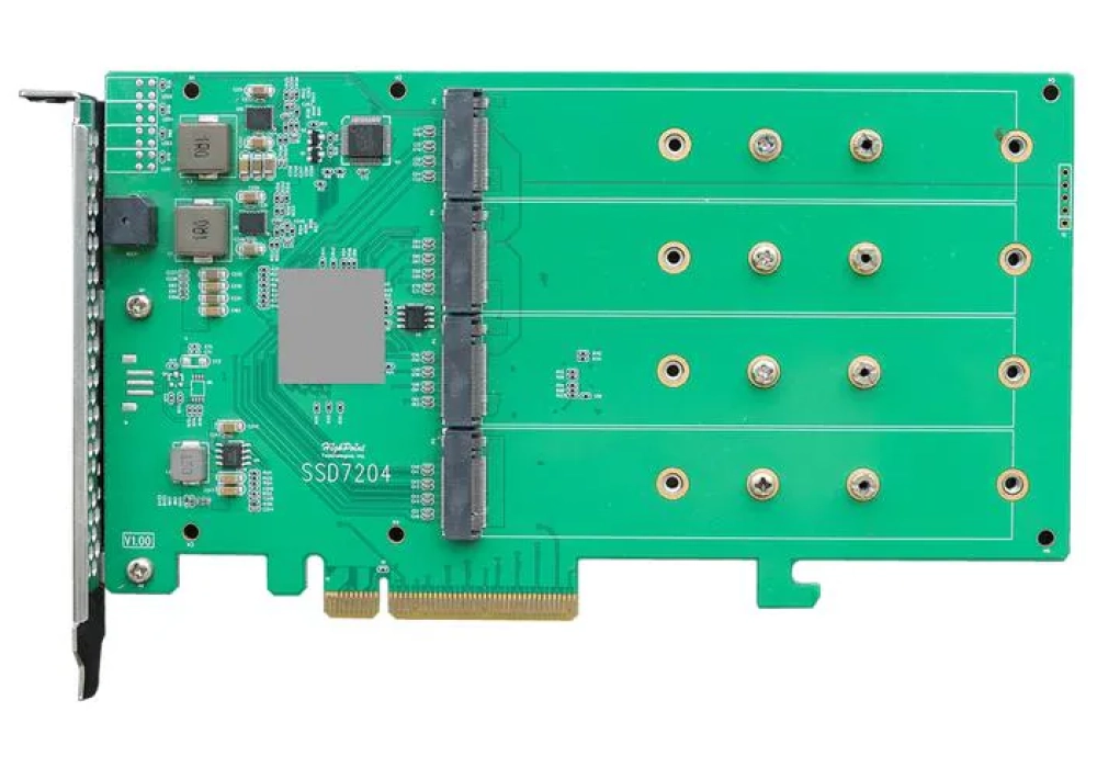 Highpoint Adaptateur de bus hôte Rocket 1204 PCI-Ex8v3 - 4x M.2 NVMe