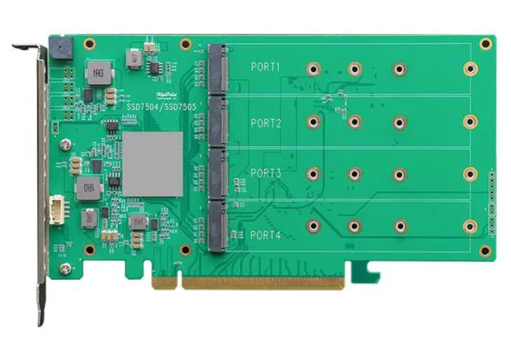 Highpoint Adaptateur de bus hôte Rocket 1504 PCI-Ex16v4 - 4x M.2 NVMe