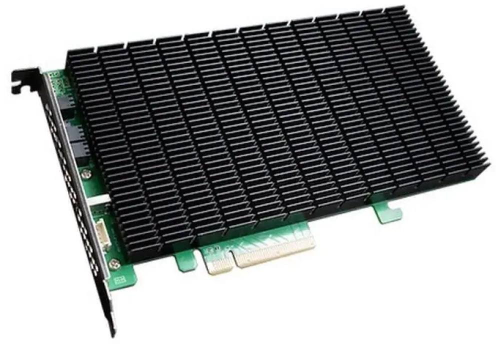 Highpoint Contrôleur RAID SSD6204A PCI-Ex8v3 - 4x M.2 NVMe, amorçable