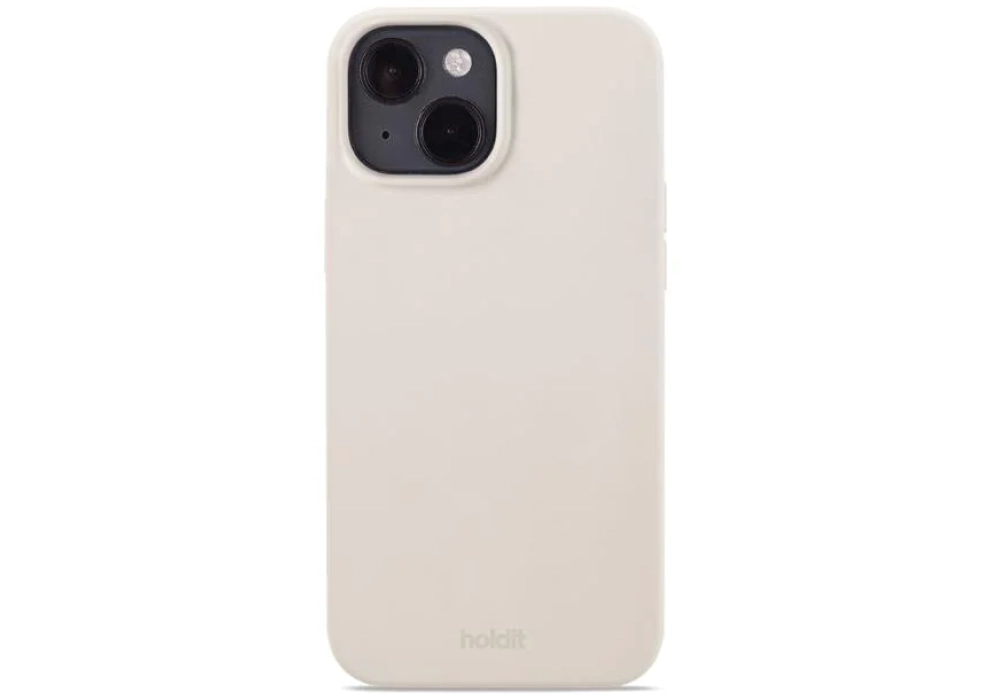 Holdit Coque arrière Silicone iPhone 14 (Beige)