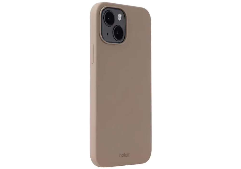 Holdit Coque arrière Silicone iPhone 14 (Mocha Brown)