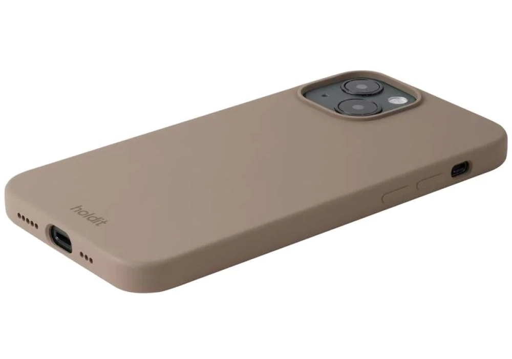 Holdit Coque arrière Silicone iPhone 14 (Mocha Brown)