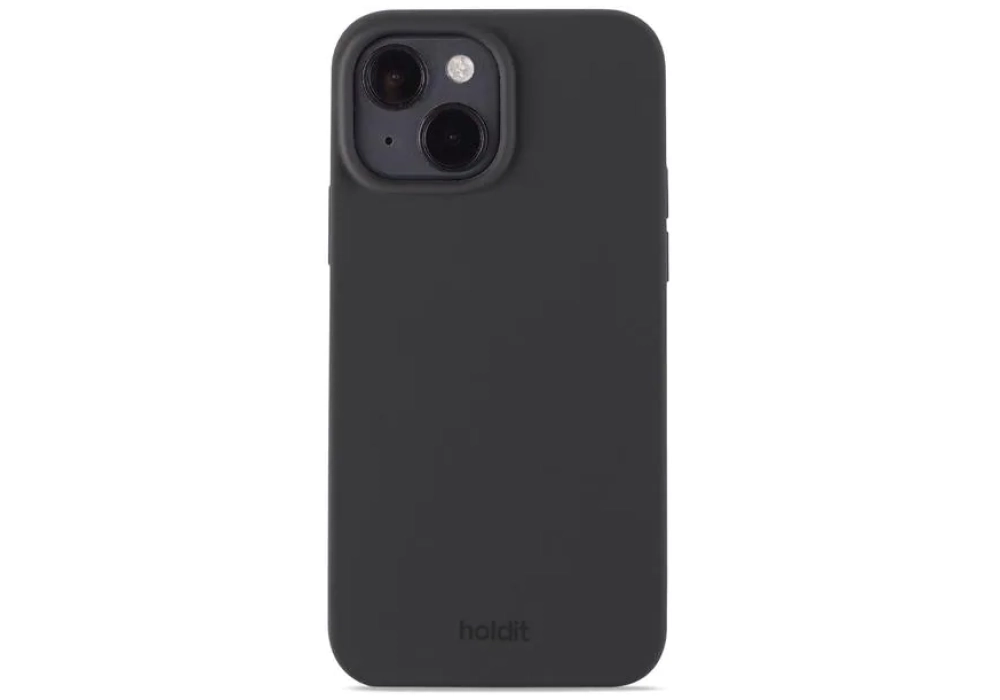 Holdit Coque arrière Silicone iPhone 14 (Noir)