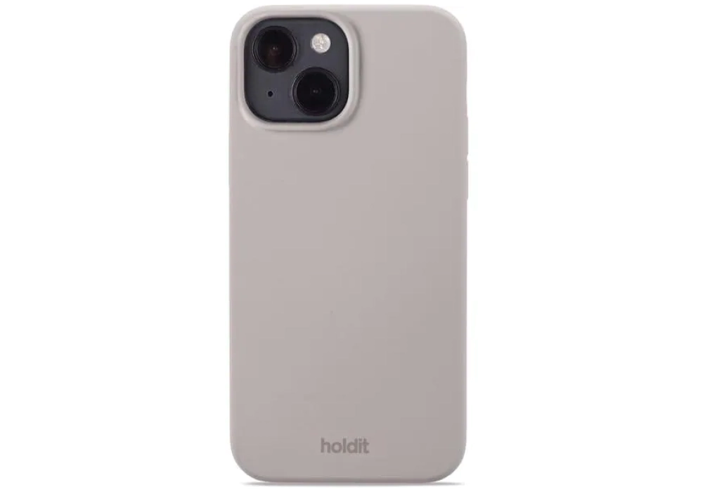 Holdit Coque arrière Silicone iPhone 14 (Taupe)