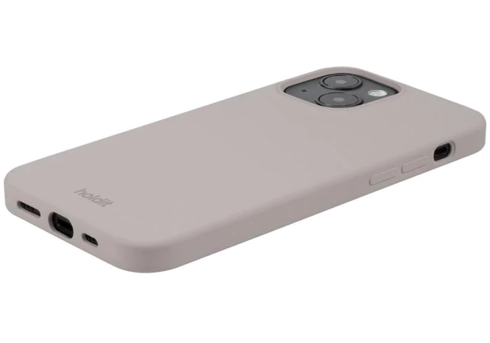 Holdit Coque arrière Silicone iPhone 14 (Taupe)