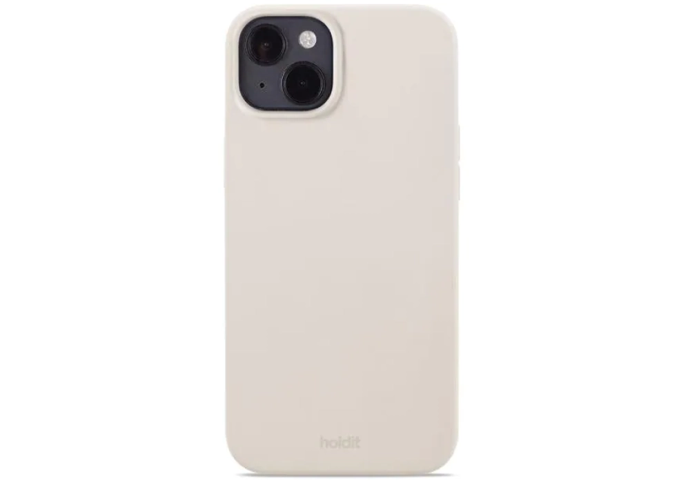 Holdit Coque arrière Silicone iPhone 14 Plus (Beige)