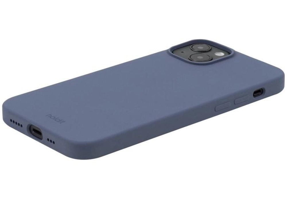 Holdit Coque arrière Silicone iPhone 14 Plus (Bleu)