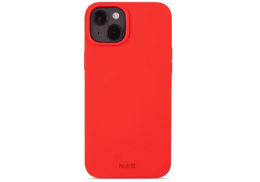 Holdit Coque arrière Silicone iPhone 14 Plus (Chili Red)