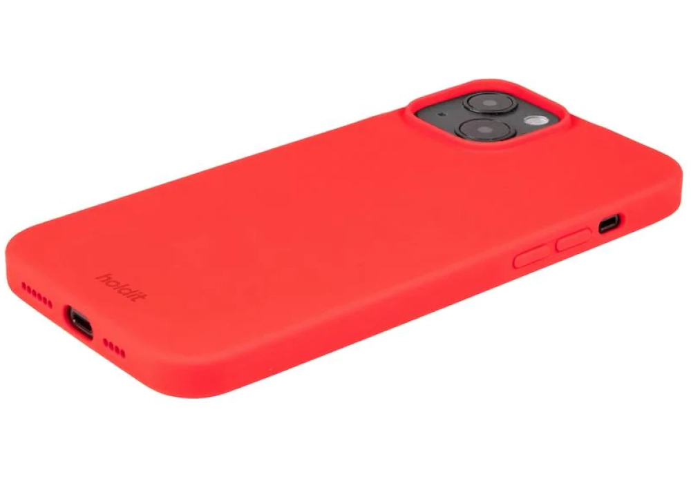 Holdit Coque arrière Silicone iPhone 14 Plus (Chili Red)