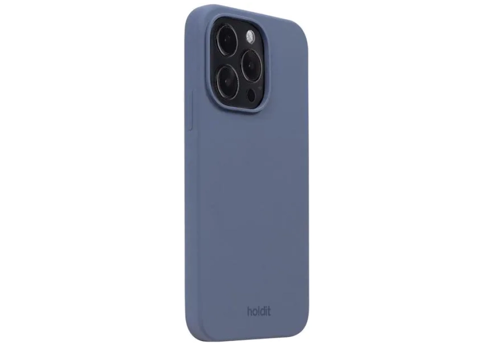 Holdit Coque arrière Silicone iPhone 14 Pro (Bleu)