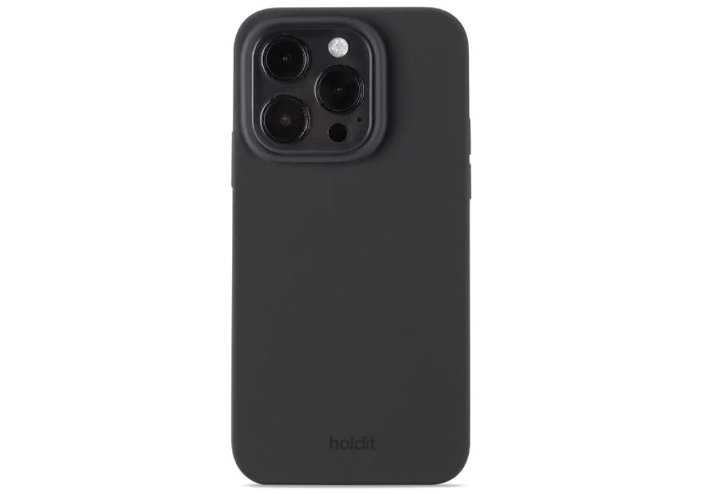 Holdit Coque arrière Silicone iPhone 14 Pro (Noir)