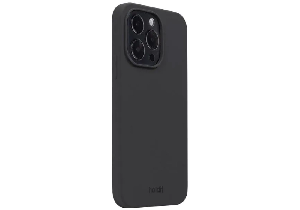 Holdit Coque arrière Silicone iPhone 14 Pro (Noir)