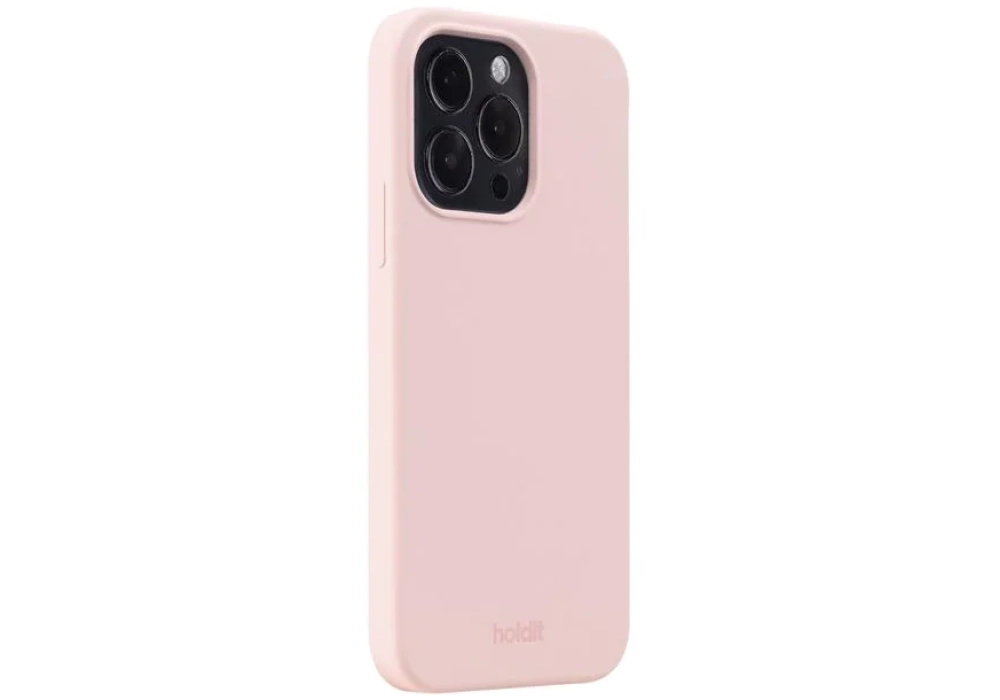 Holdit Coque arrière Silicone iPhone 14 Pro (Rose)