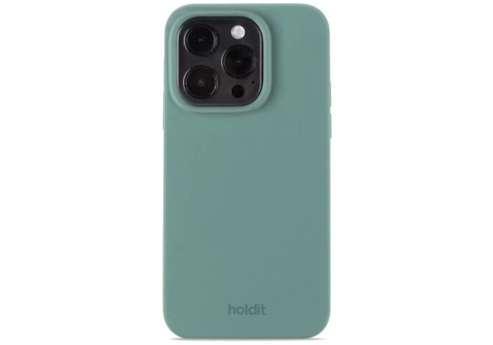 Holdit Coque arrière Silicone iPhone 14 Pro (Vert)