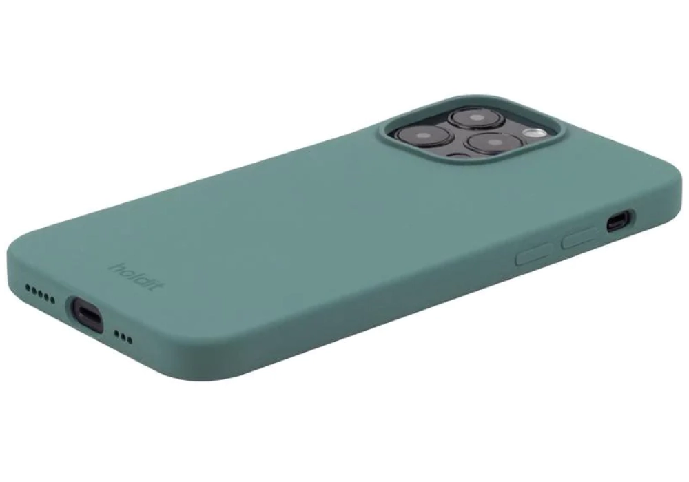 Holdit Coque arrière Silicone iPhone 14 Pro (Vert)