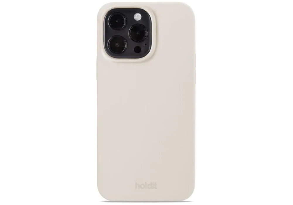 Holdit Coque arrière Silicone iPhone 14 Pro Max (Beige)