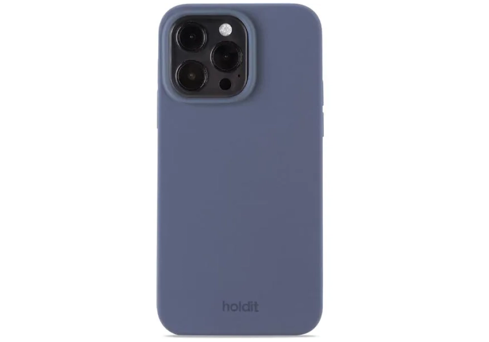 Holdit Coque arrière Silicone iPhone 14 Pro Max (Bleu)