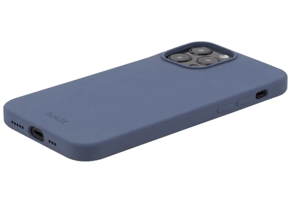 Holdit Coque arrière Silicone iPhone 14 Pro Max (Bleu)