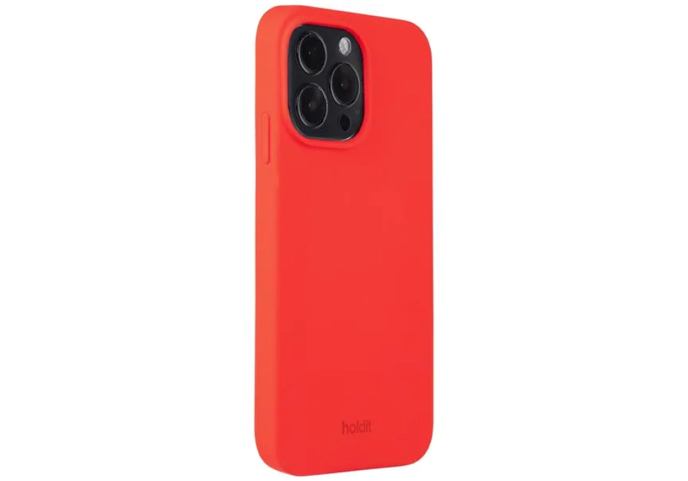 Holdit Coque arrière Silicone iPhone 14 Pro Max (Chili Red)