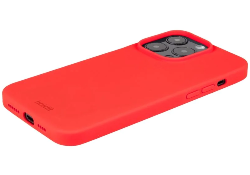 Holdit Coque arrière Silicone iPhone 14 Pro Max (Chili Red)