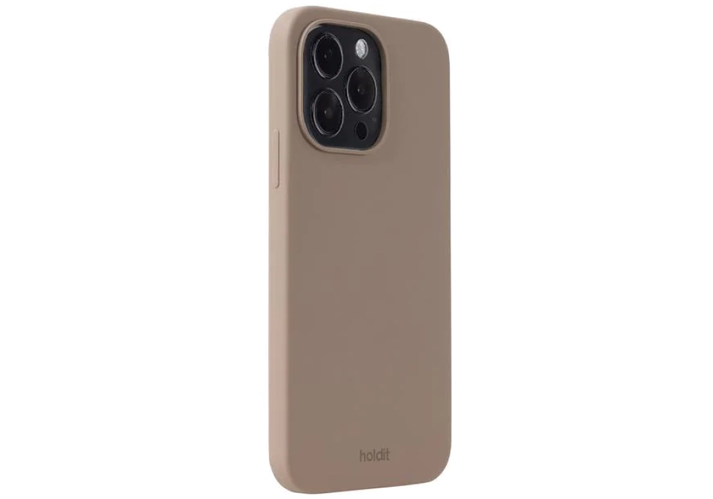 Holdit Coque arrière Silicone iPhone 14 Pro Max (Mocha Brown)