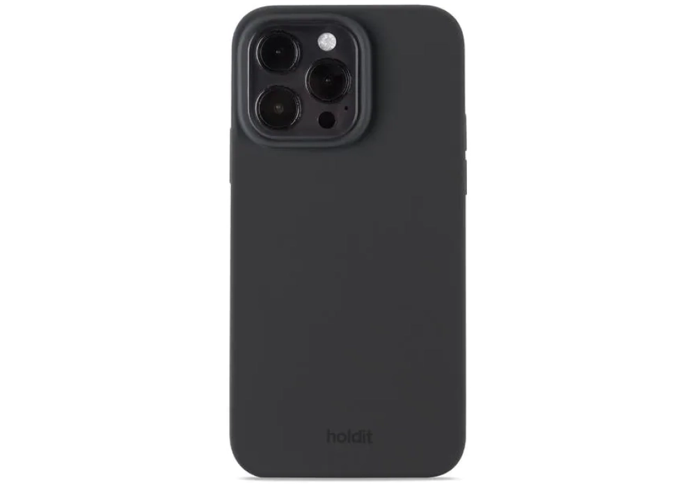 Holdit Coque arrière Silicone iPhone 14 Pro Max (Noir)