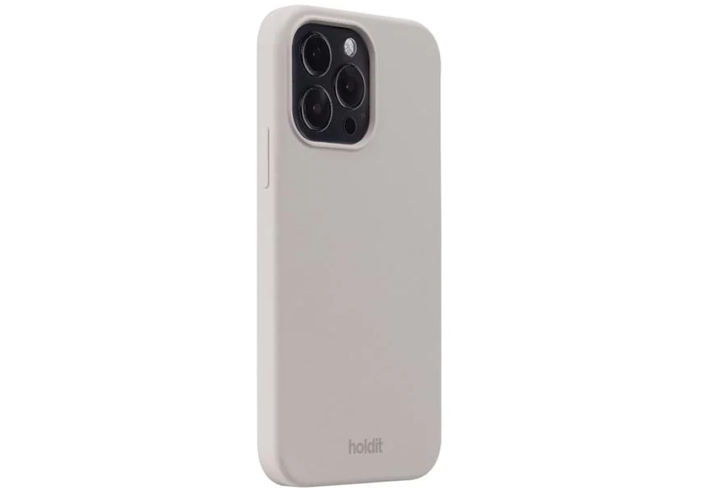 Holdit Coque arrière Silicone iPhone 14 Pro Max (Taupe)