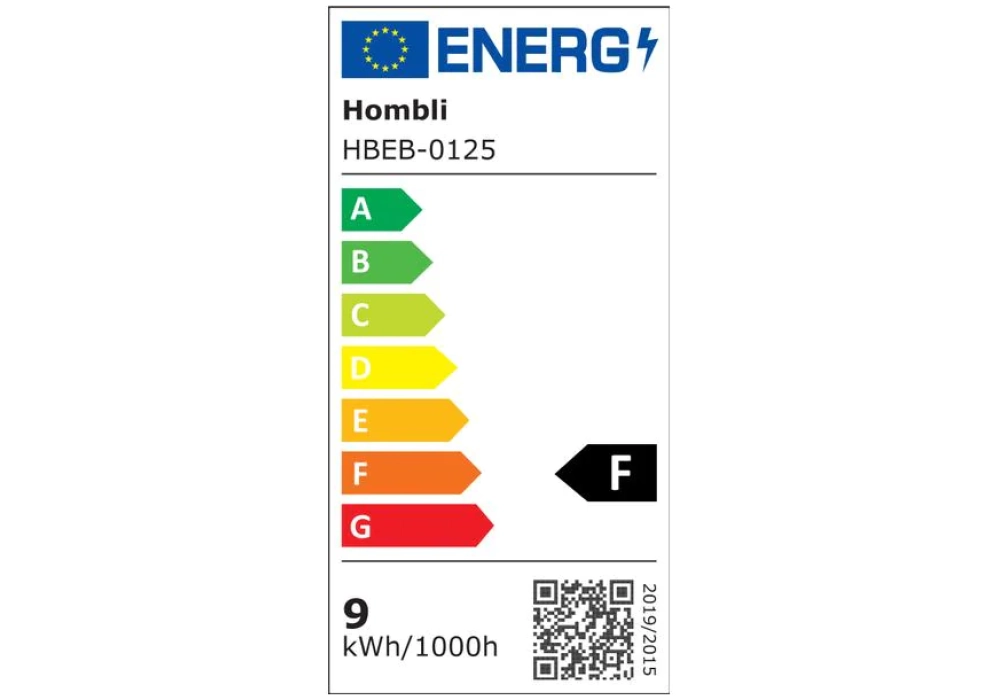 hombli Ampoule Bulbe intelligent, E27, 9W, CCT, 1+1 pack