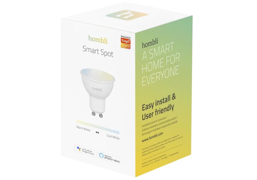 hombli Ampoule Smart Spot, GU10, 4.5 W, CCT