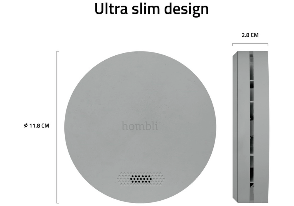 Hombli Smart Smoke Detector (Gris)