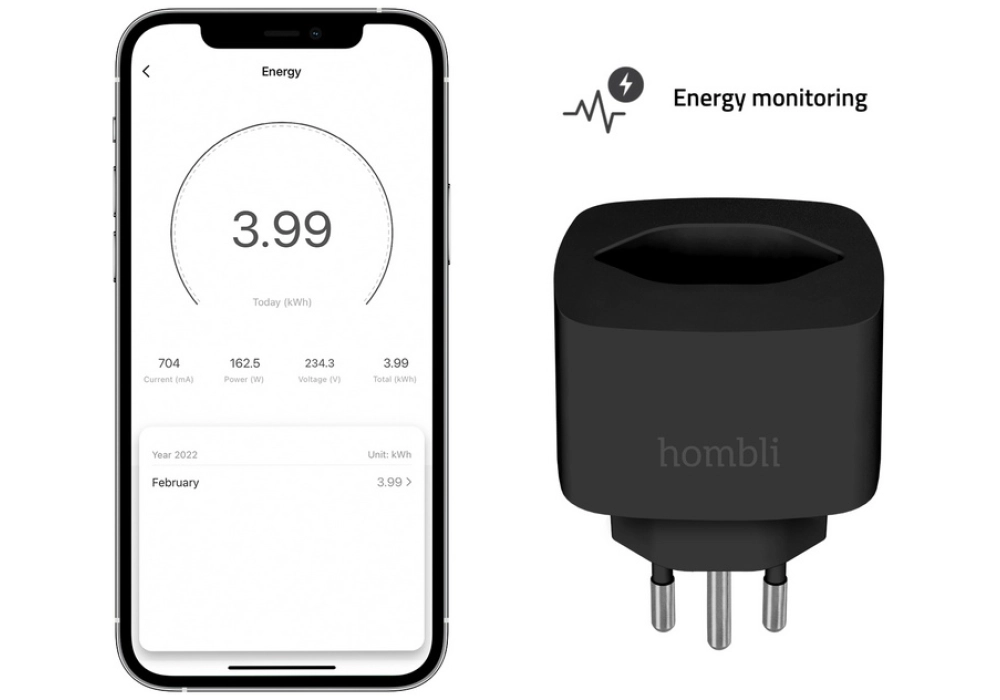 Hombli Smart Swiss Socket (Noir)