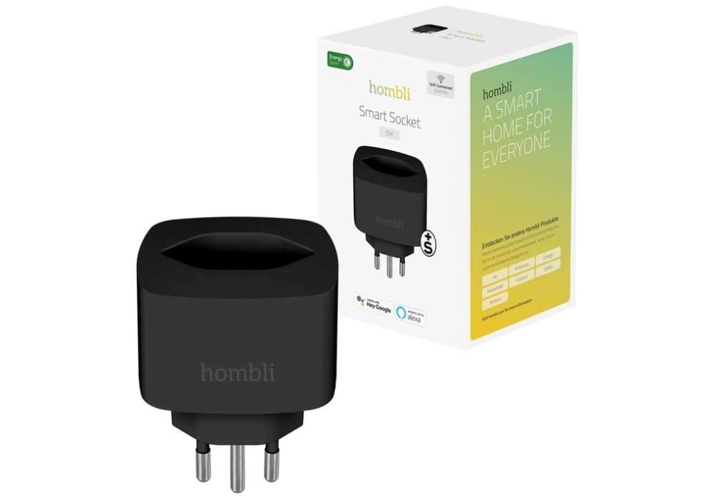 Hombli Smart Swiss Socket (Noir)