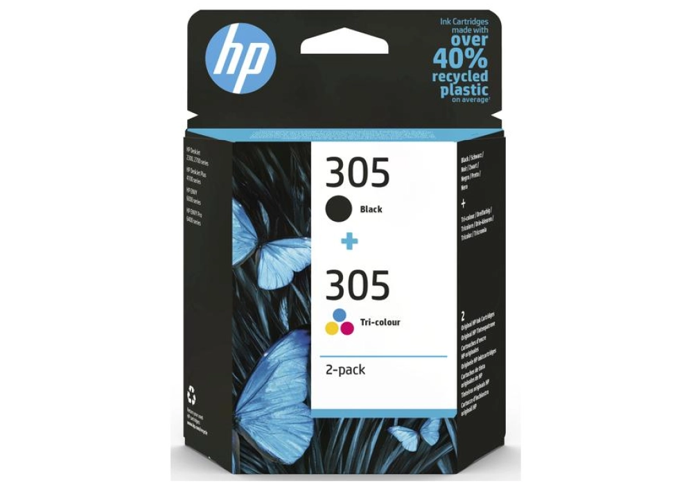 HP 305 Inkjet Cartridge - Combopack (BK/C/M/Y)