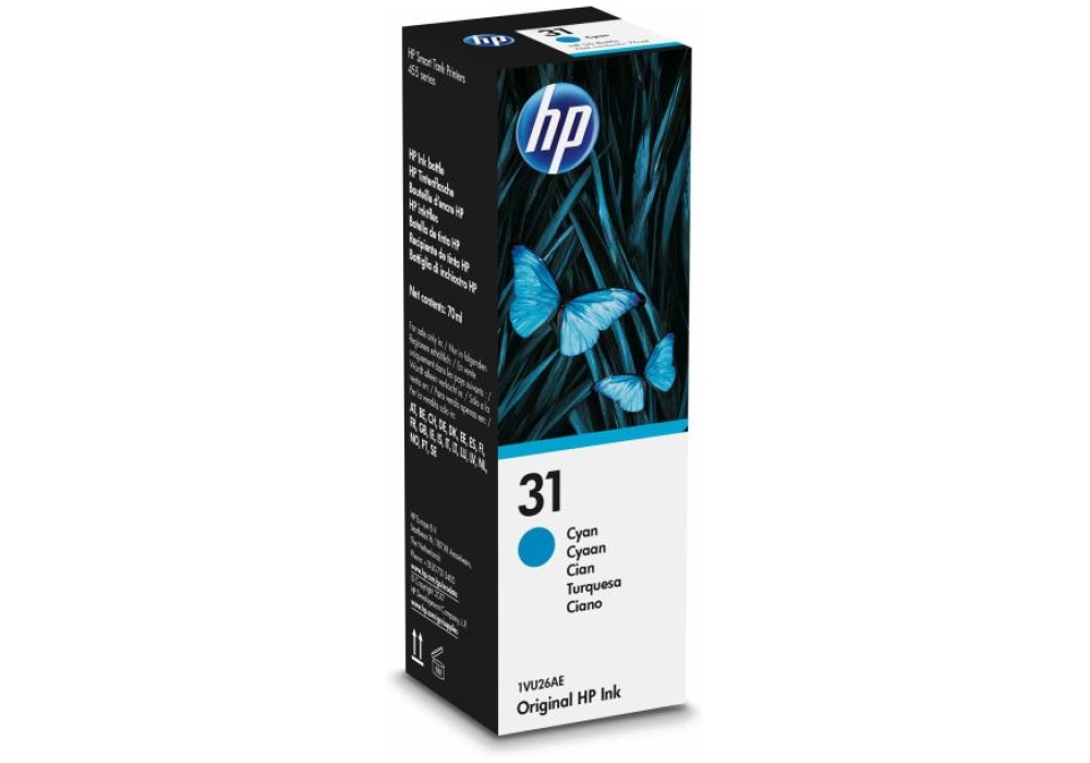 HP 31 Cartouche d'impression - Cyan