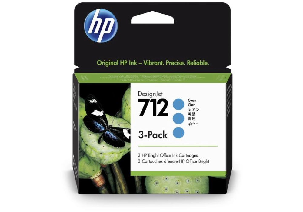 HP 712 - Cyan (29 ml - 3-Pack)