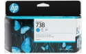 HP 738 Cartouche d'encre cyan 130ml