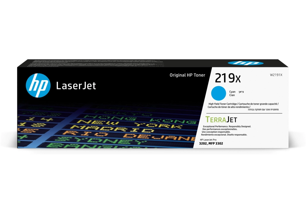 HP Toner 219X (W2191X) Cyan