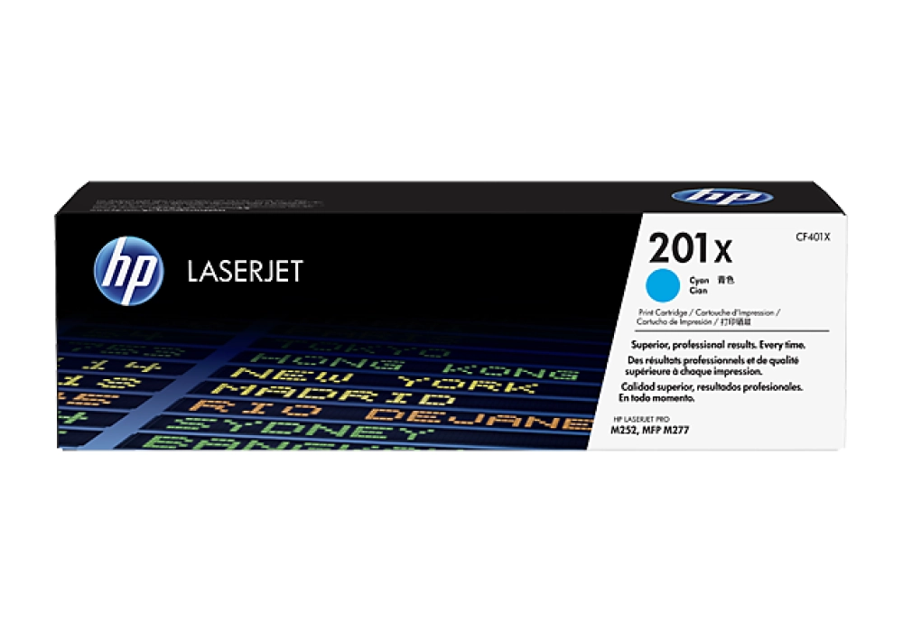 HP Toner Cartridge - 201X - Cyan