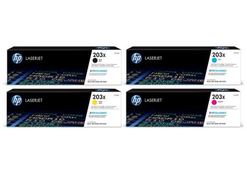 HP Toner Cartridge - 203X - Rainbow kit