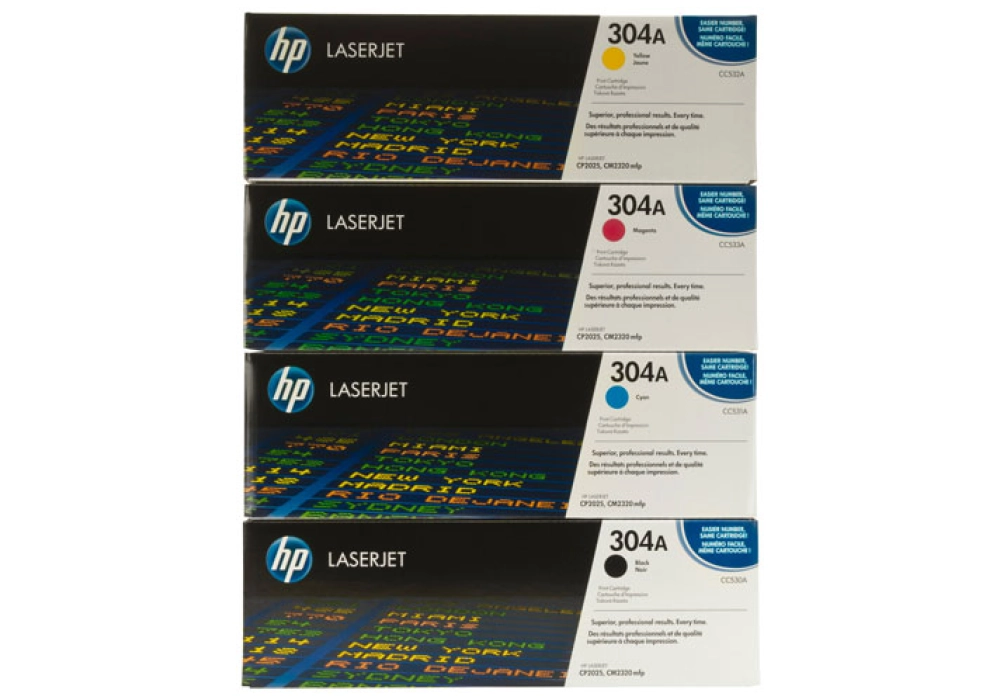 HP Toner Cartridge - 304A - Rainbow kit