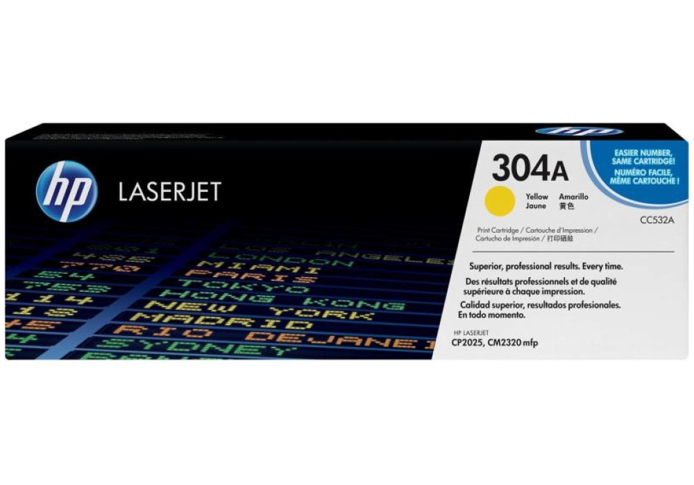 HP Toner Cartridge - 304A - Yellow