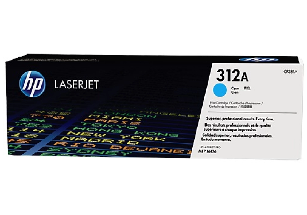 HP Toner Cartridge - 312A - Cyan