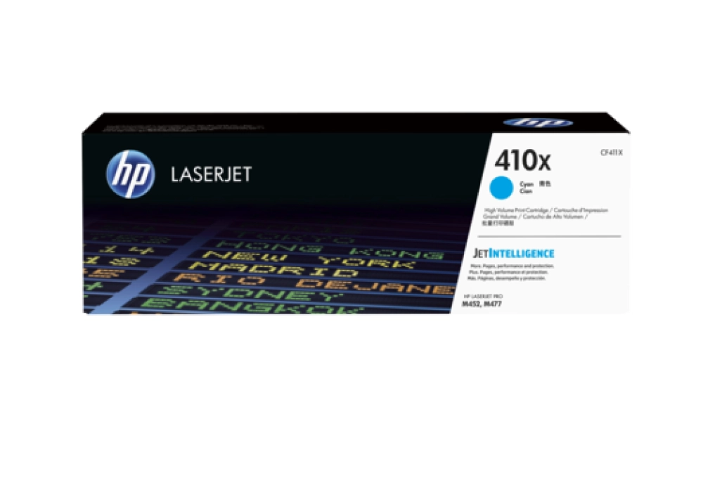 HP Toner Cartridge - 410X - Cyan